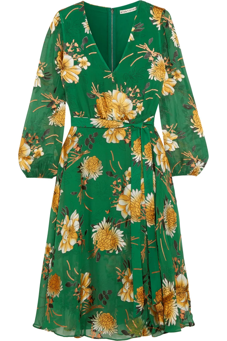 Alice Olivia Coco Floral Print Dress UFO No More
